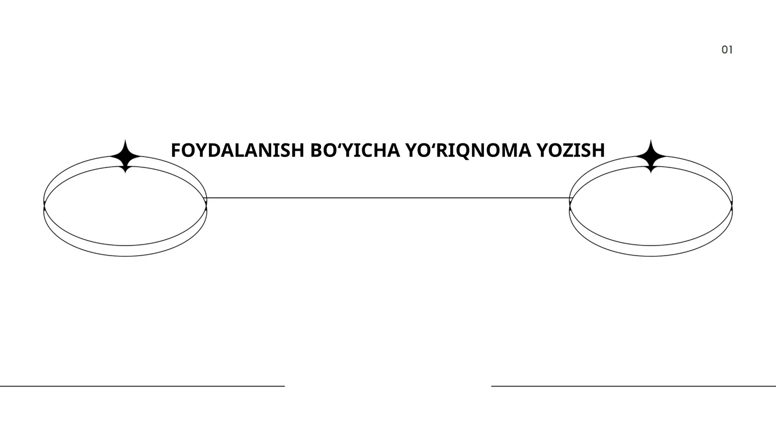 FOYDALANISH BO‘YICHA YO‘RIQNOMA YOZISH