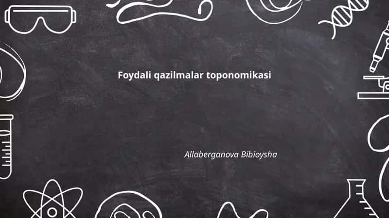 Foydali qazilmalar toponomikasi