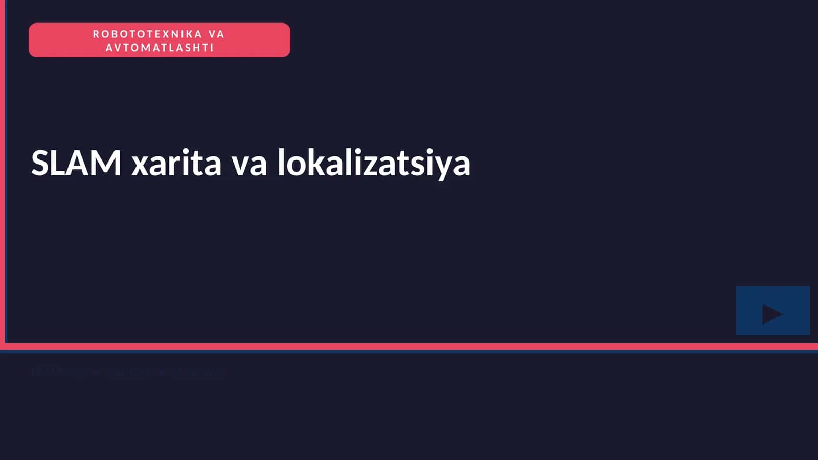ROBOTOTEXNIKA VA AVTOMATLASHTI