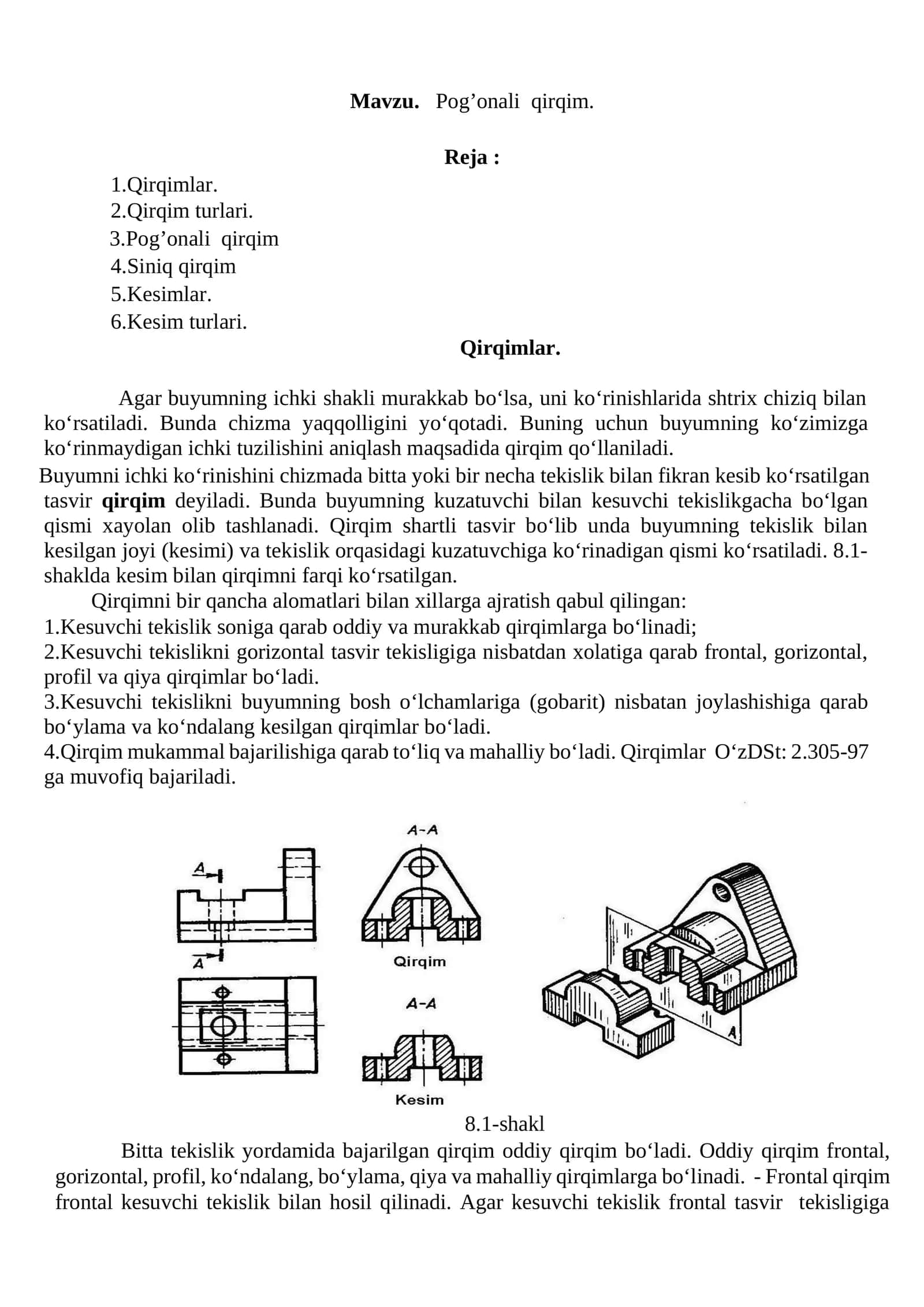 Pog’onali qirqim