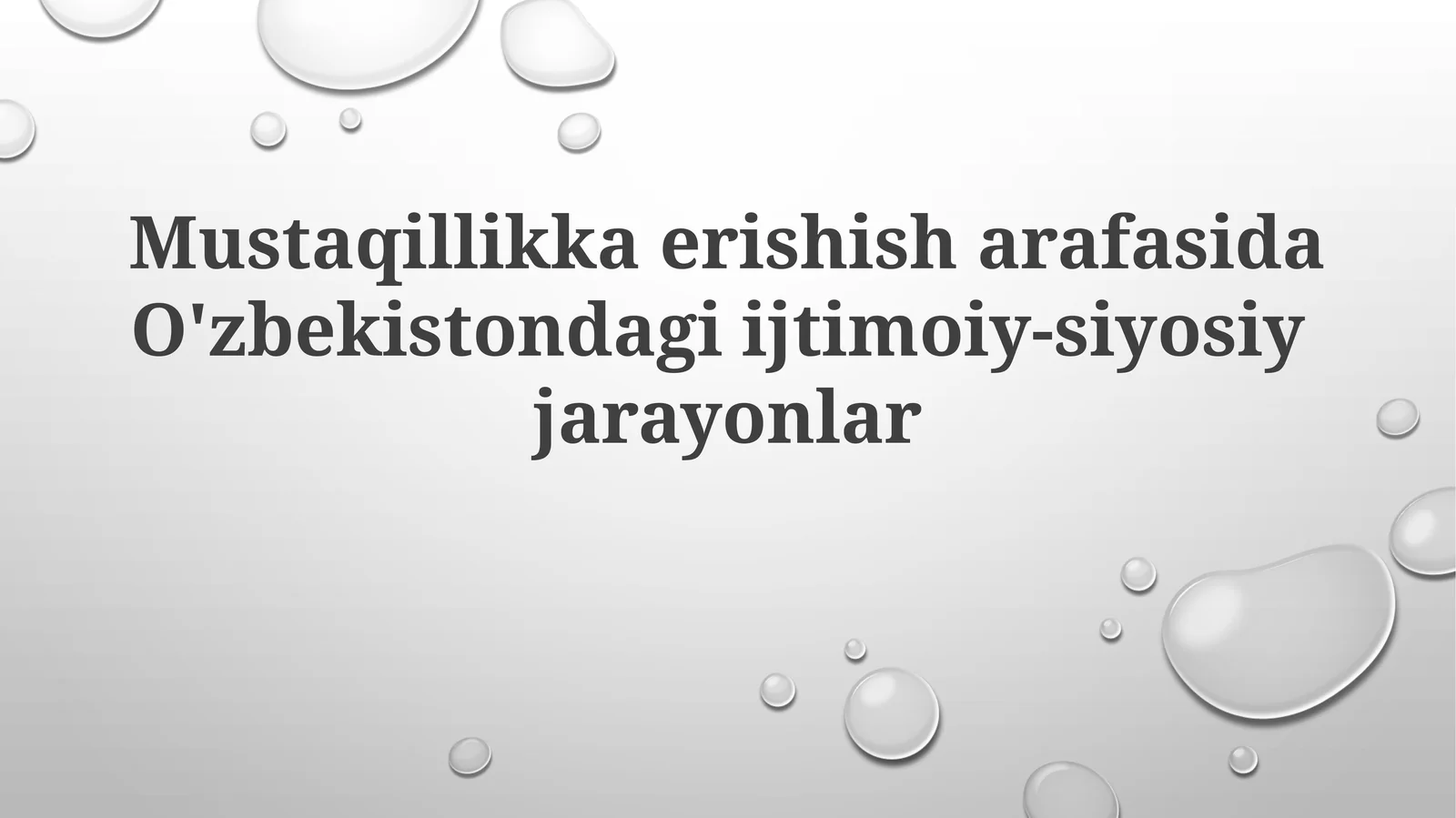 Mustaqillik Arafasida Oʻzbekistonda Ijtimoiy-Siyosiy Vaziyat