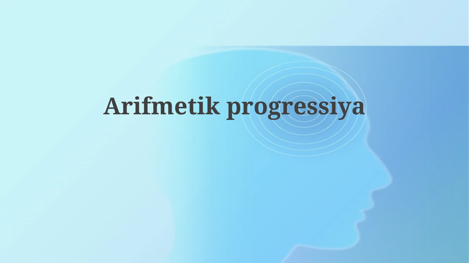 Arifmetik Progressiya