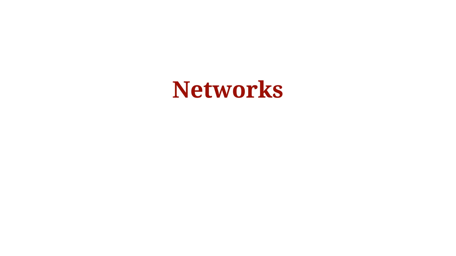 Network Fundamentals