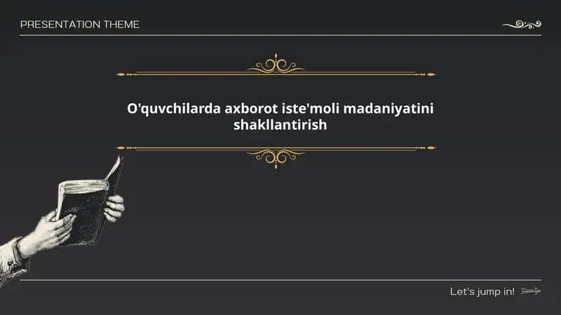 O'quvchilarda axborot iste'moli madaniyatini shakllantirish