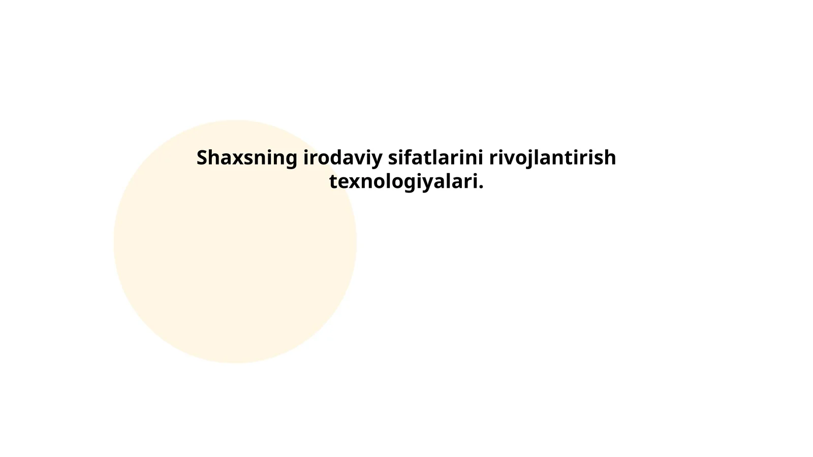 Irodaviy sifatlarni shakllantirish nazariyalari
