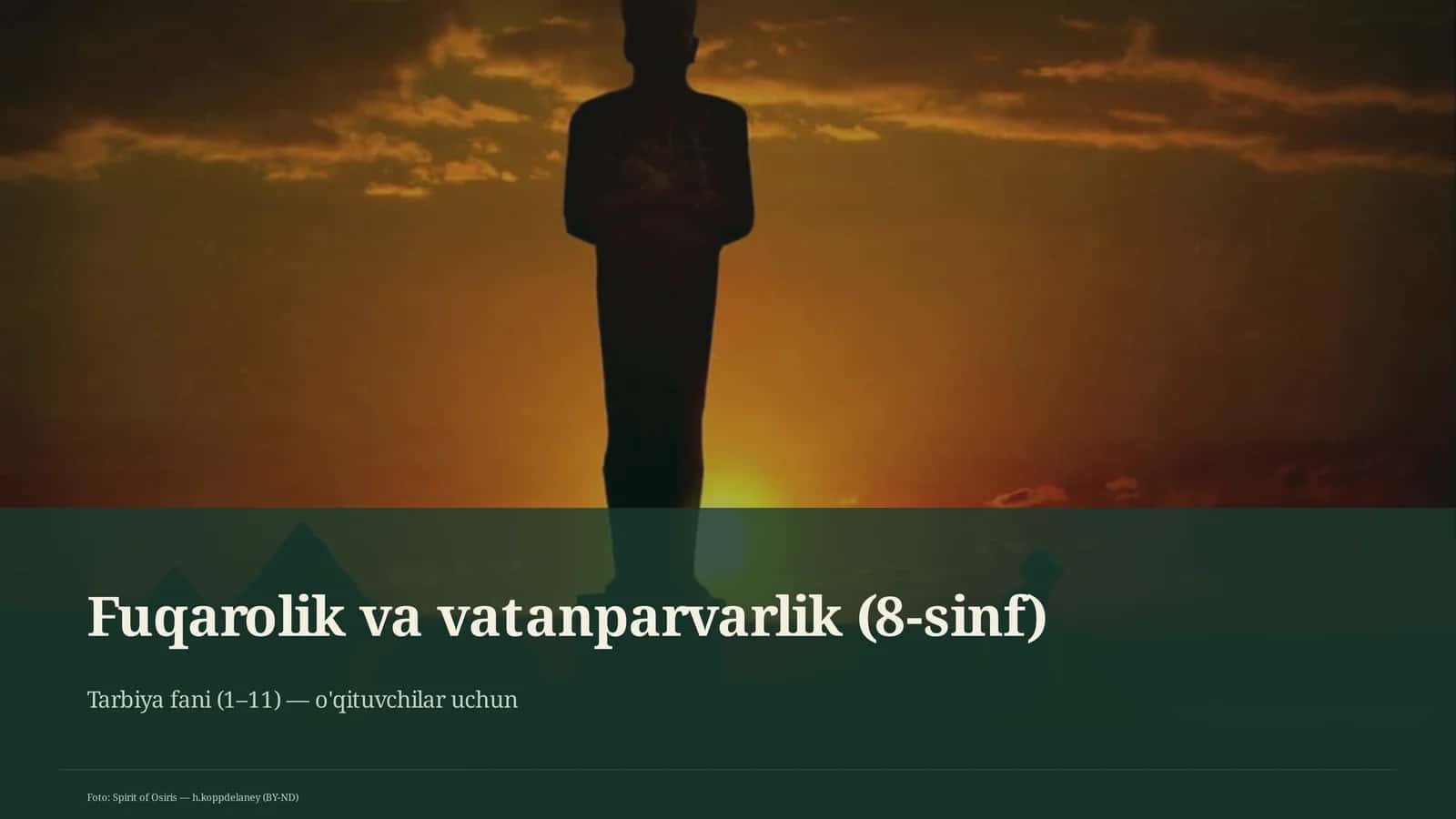 Fuqarolik va vatanparvarlik (8-sinf)