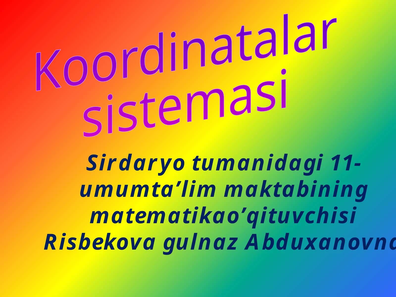 Koordinatalar