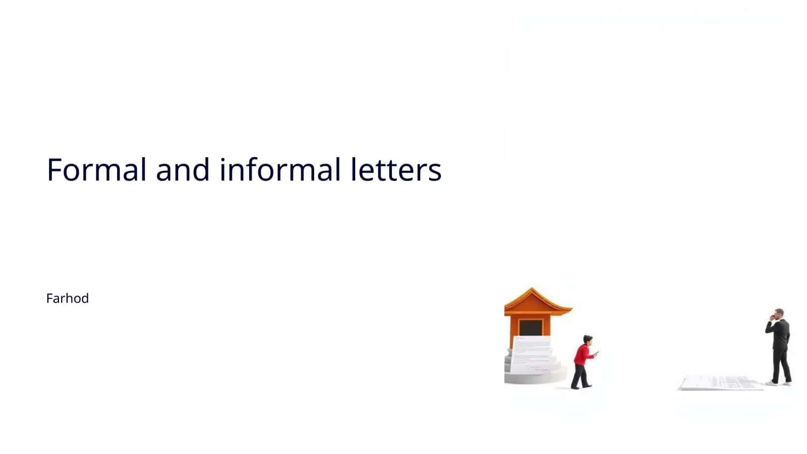 Formal and informal letters