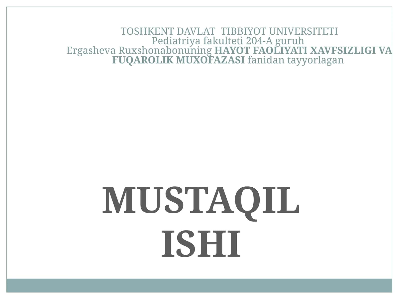 Ommaviy Qirg’in qurollari tasnifi