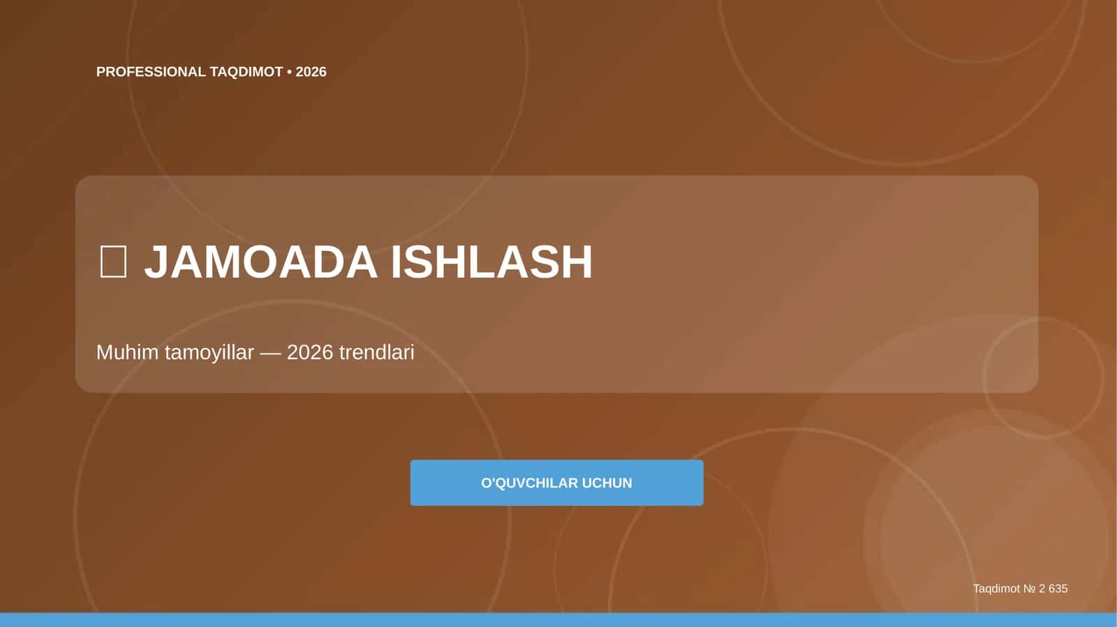 Professional Taqdimot 2026