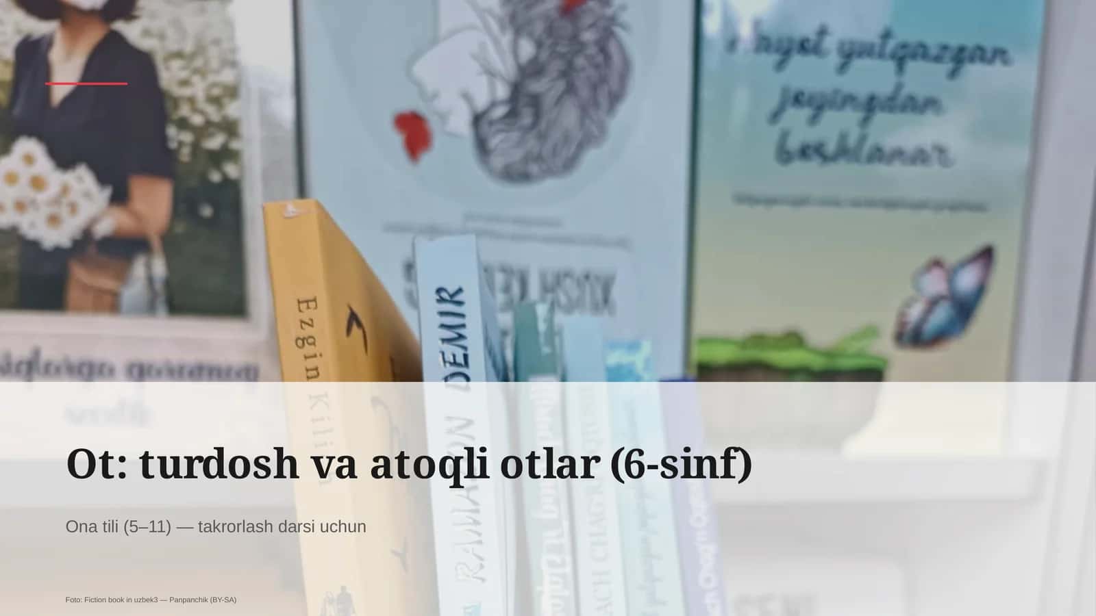 Ot: turdosh va atoqli otlar (6-sinf)