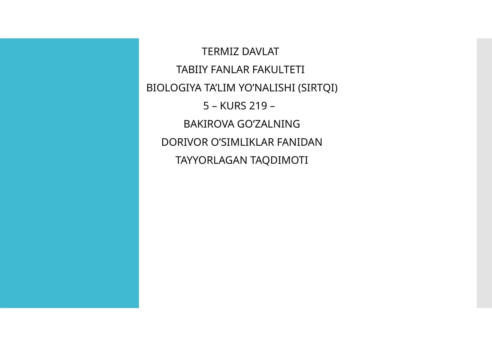 O'rtasiyo allo malarining dorivor o'simliklarni o'rganishga qo'shgan hissasi