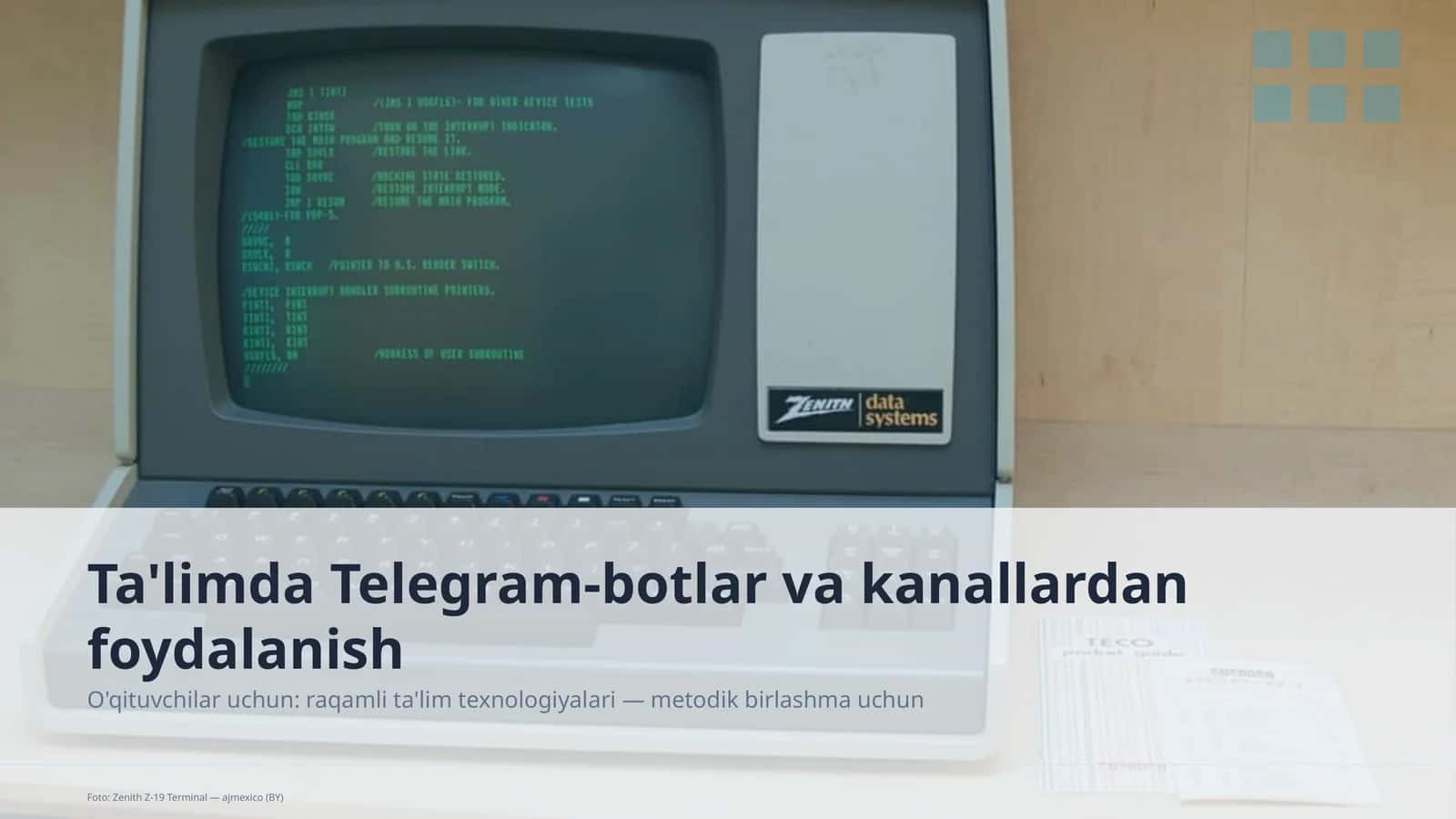 Ta'limda Telegram-botlar va kanallardan foydalanish