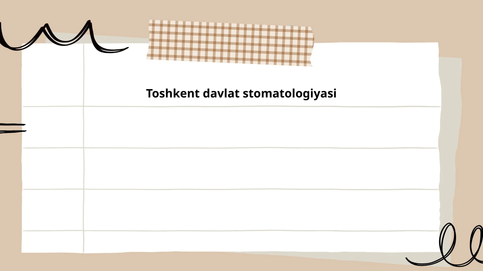 Toshkent davlat stomatologiyasi