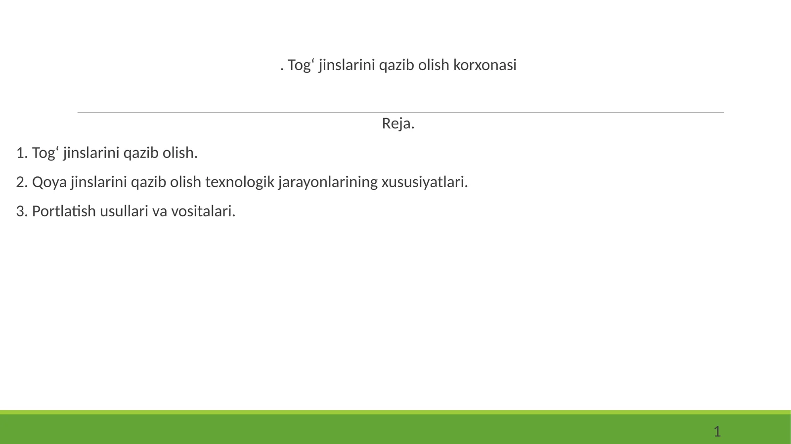 Tog‘ jinslarini qazib olish korxonasi