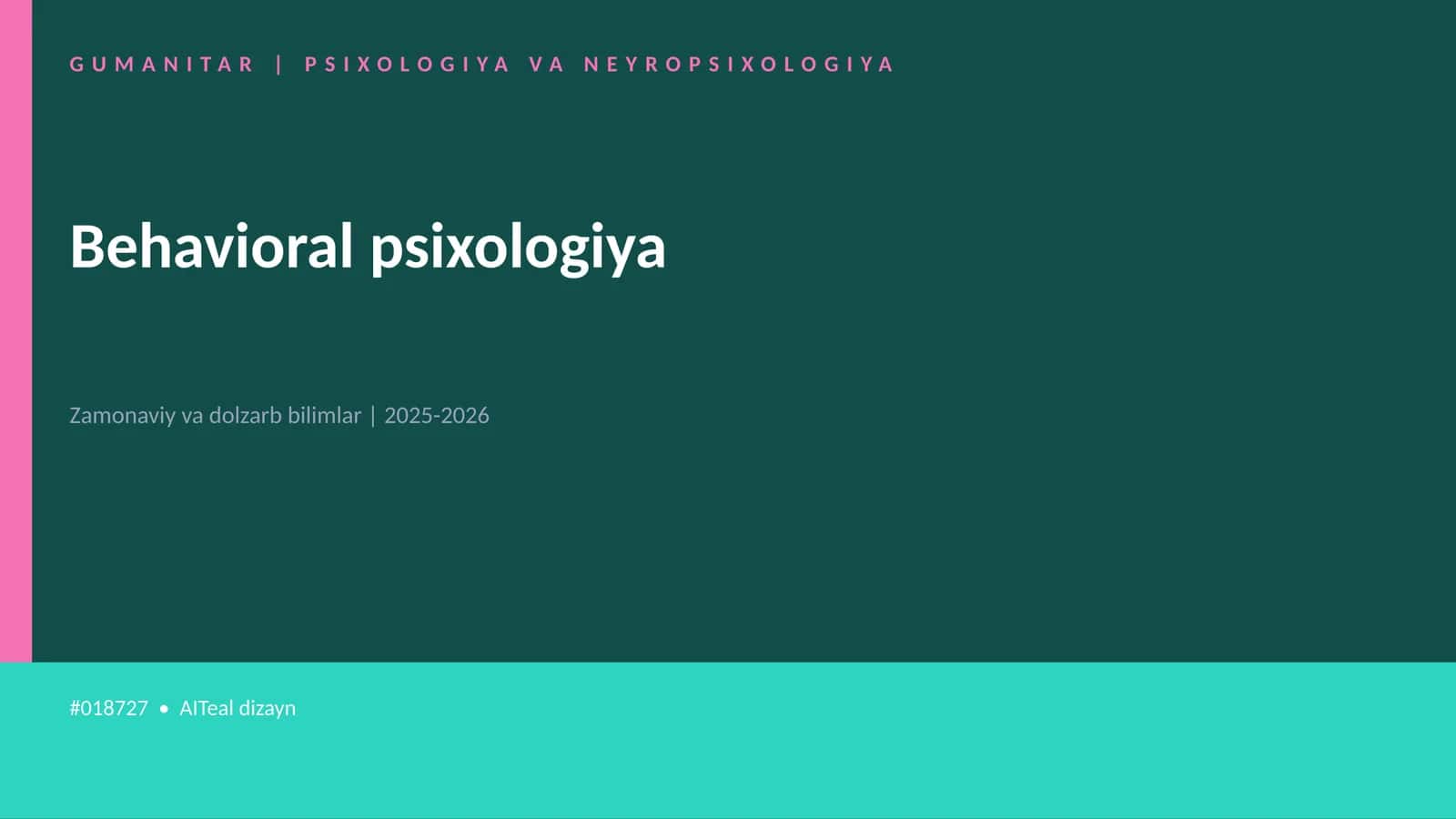 Behavioral psixologiya