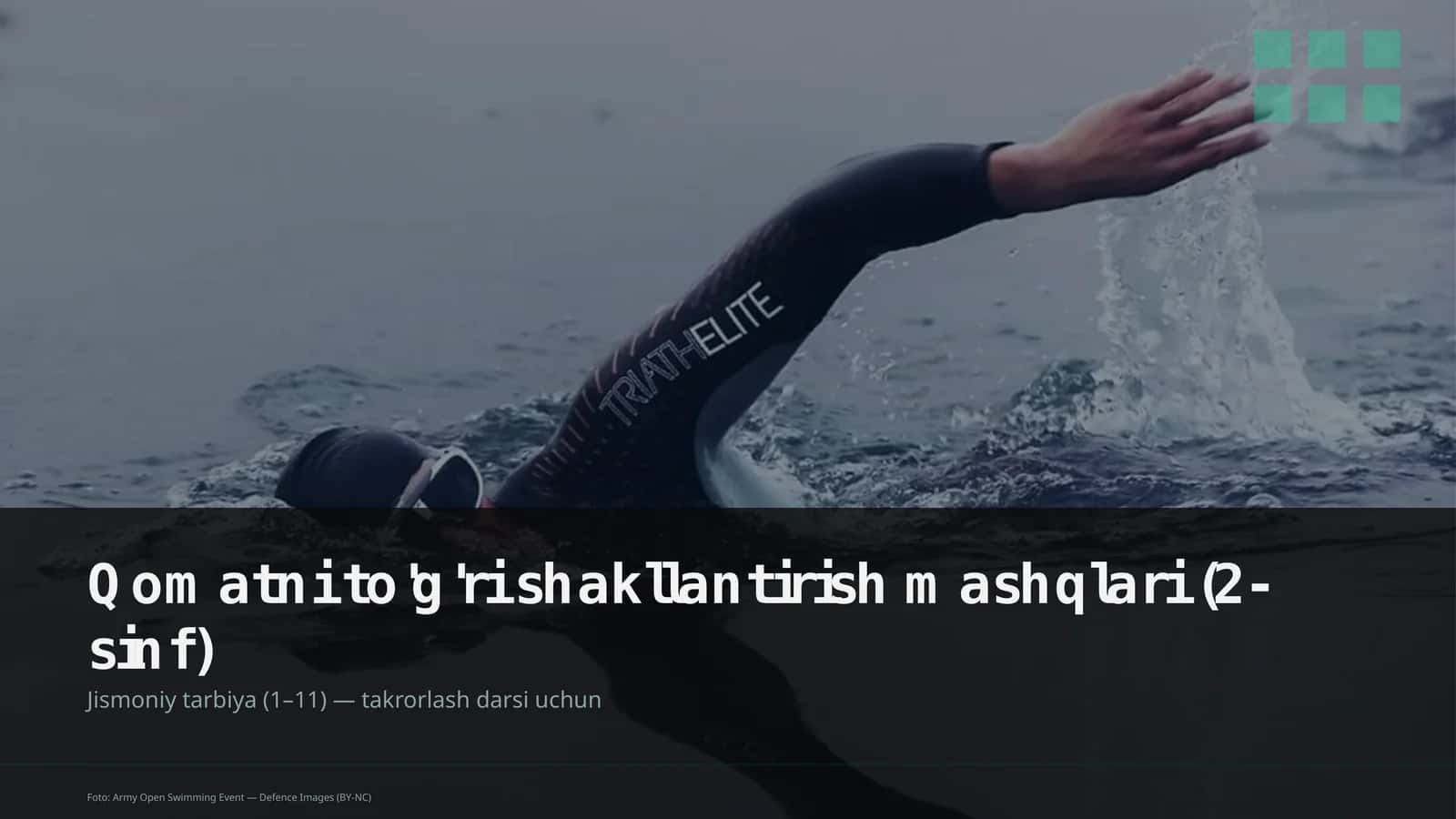 Qomatni to'g'ri shakllantirish mashqlari (2-sinf)
