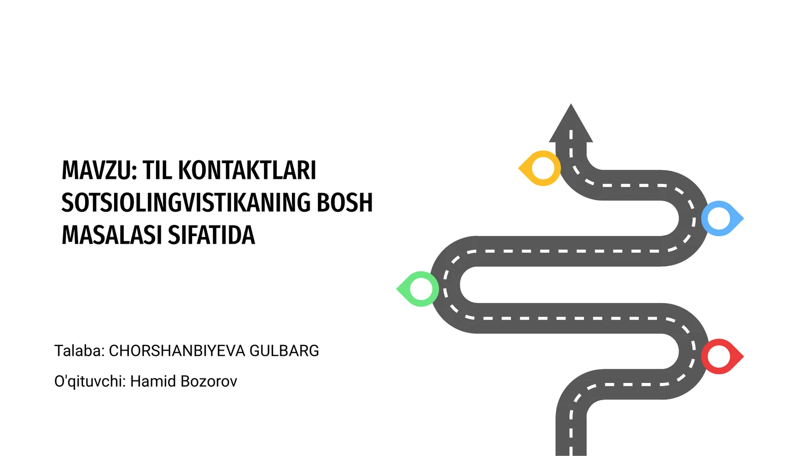 TIL KONTAKTLARI SOTSIOLINGVISTIKANING BOSH MASALASI SIFATIDA