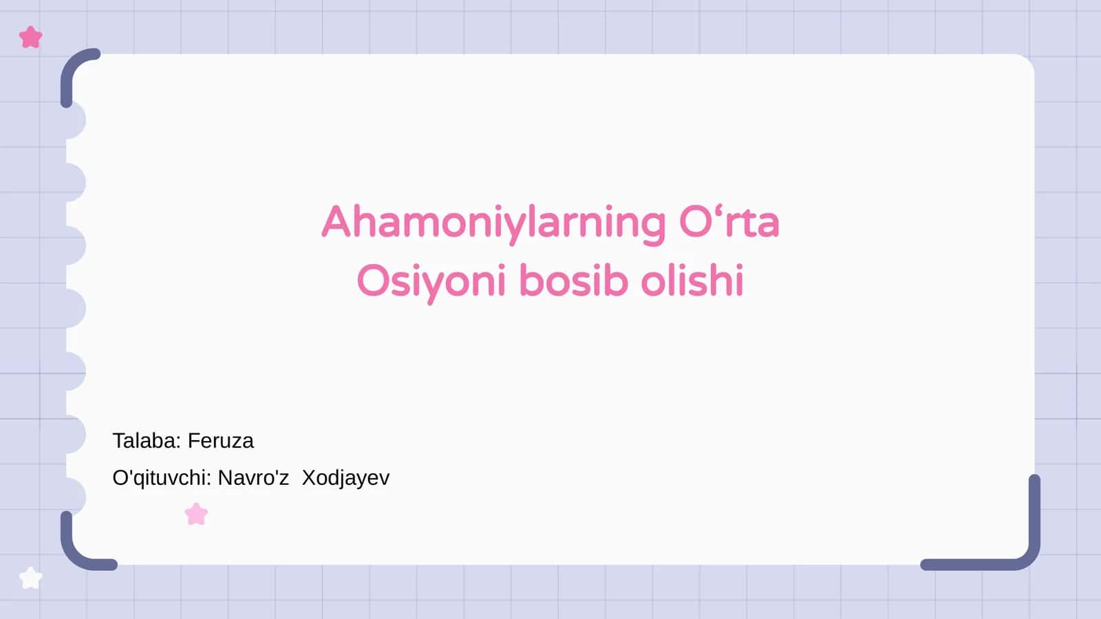 Ahamoniylarning O'rta Osiyoni bosib olishi