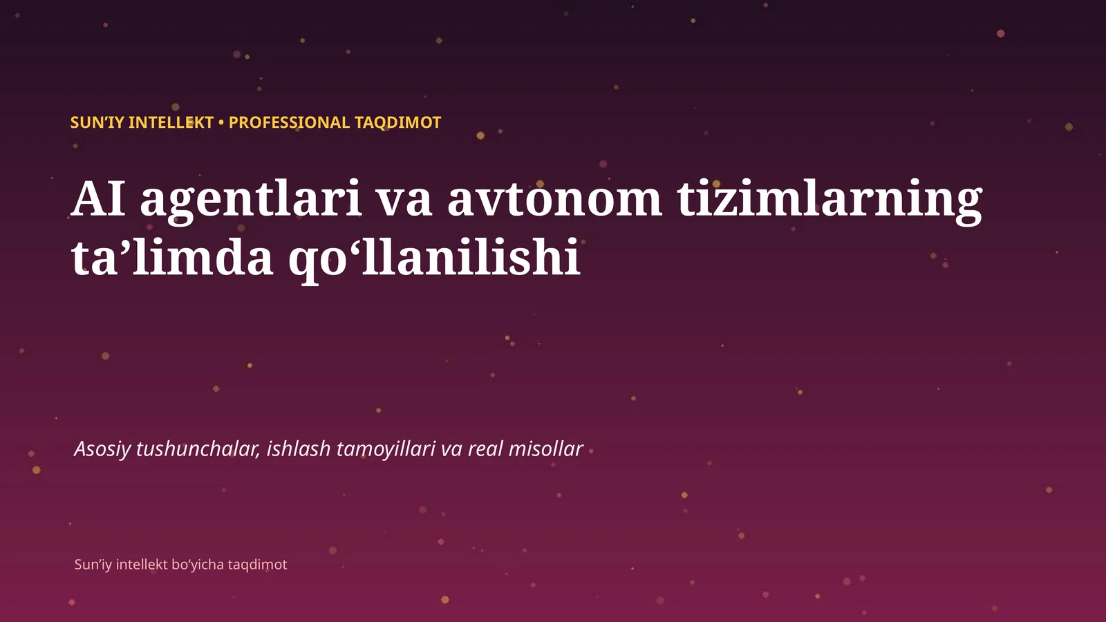 SUNʼIY INTELLEKT