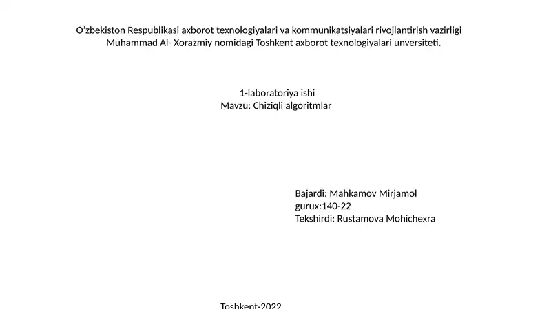 Chiziqli algoritmlar