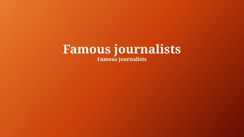 The World of Journalism: Foundation and Impact