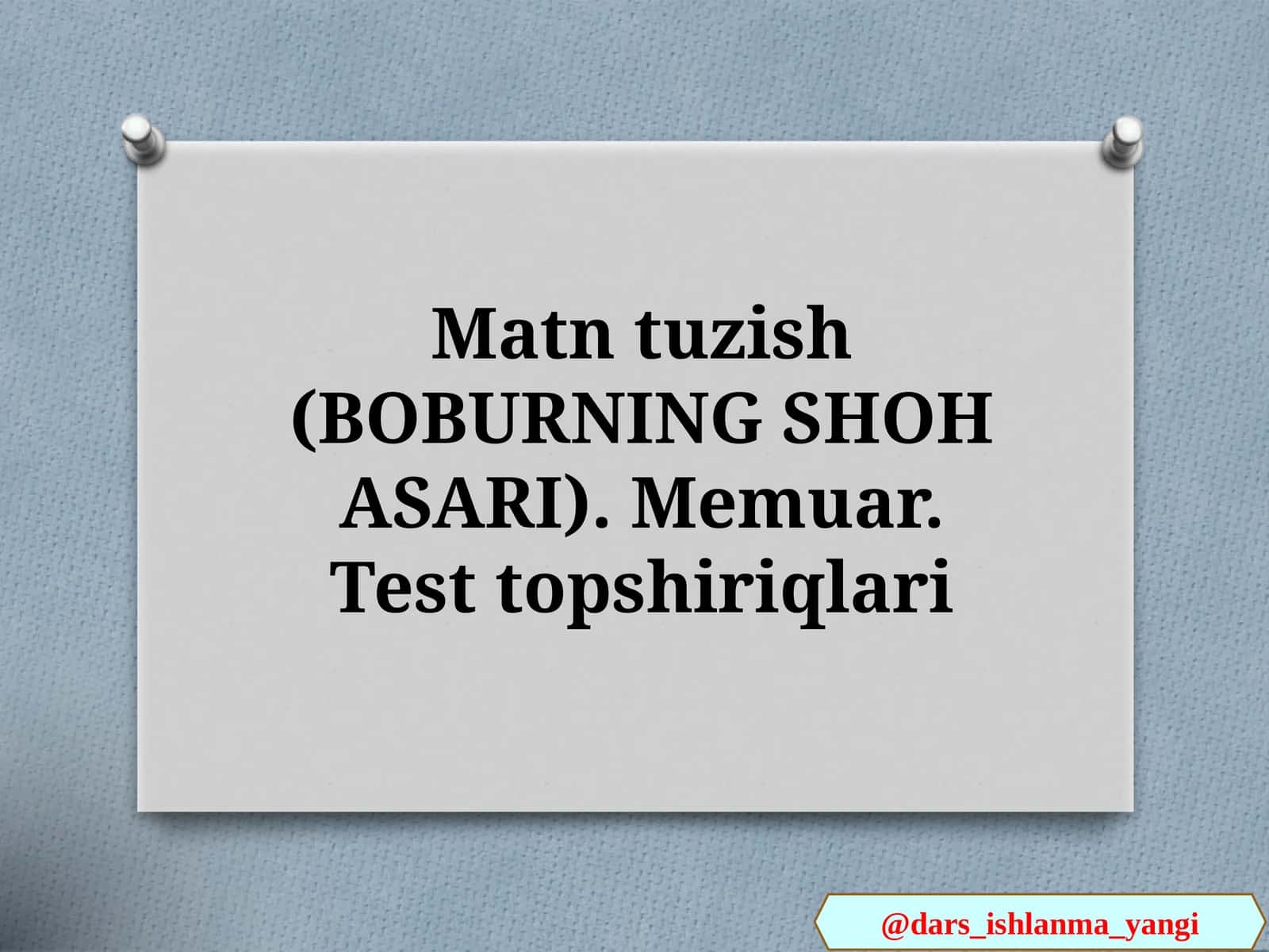 BOBURNING SHOH ASARI
