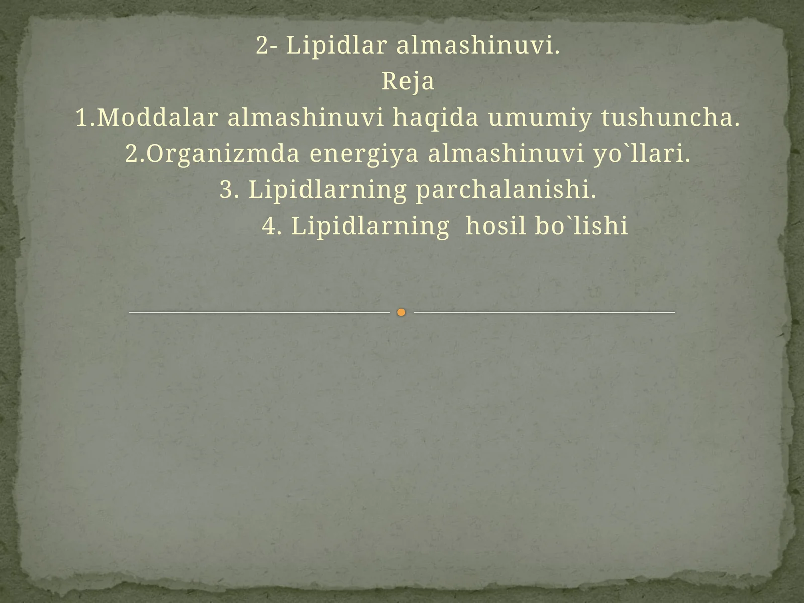Lipidlar almashinuvi