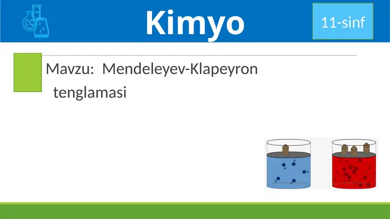Mendeleyev-Klapeyron tenglamasi