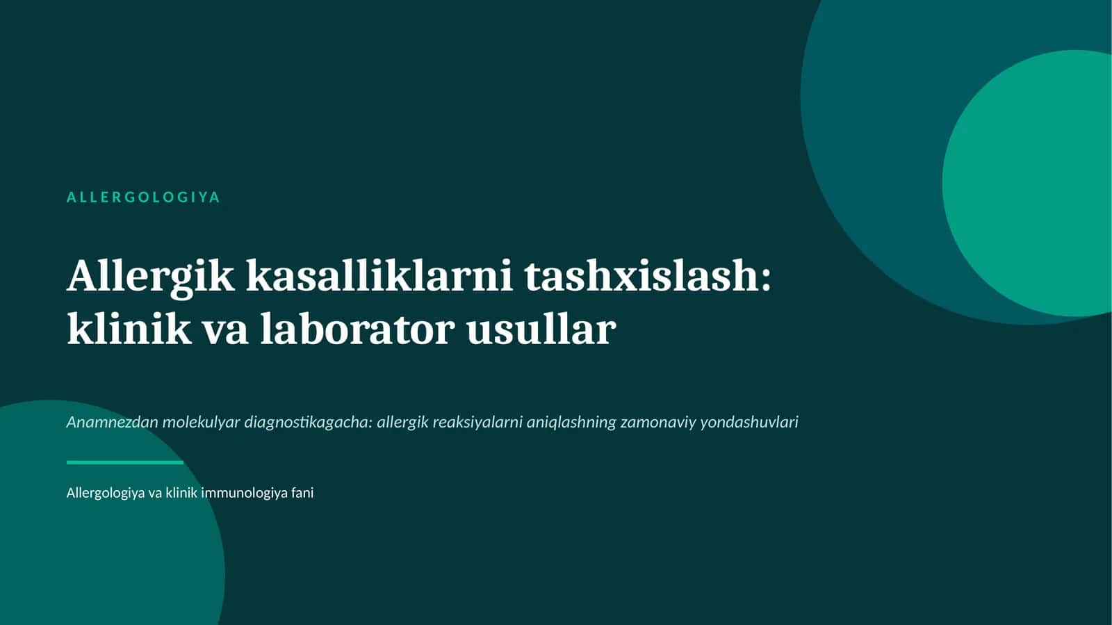 ALLERGOLOGIYA