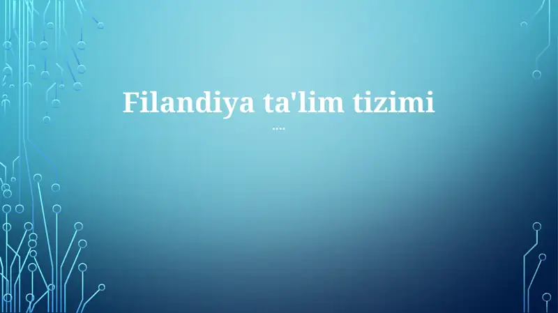 Finlyandiya kasb-hunar ta'limi tizimi