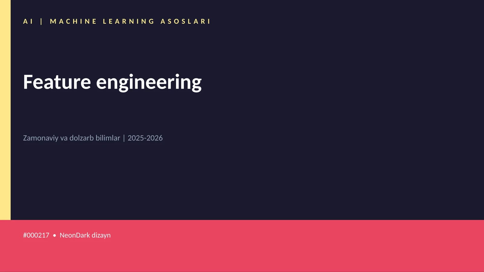 Feature engineering