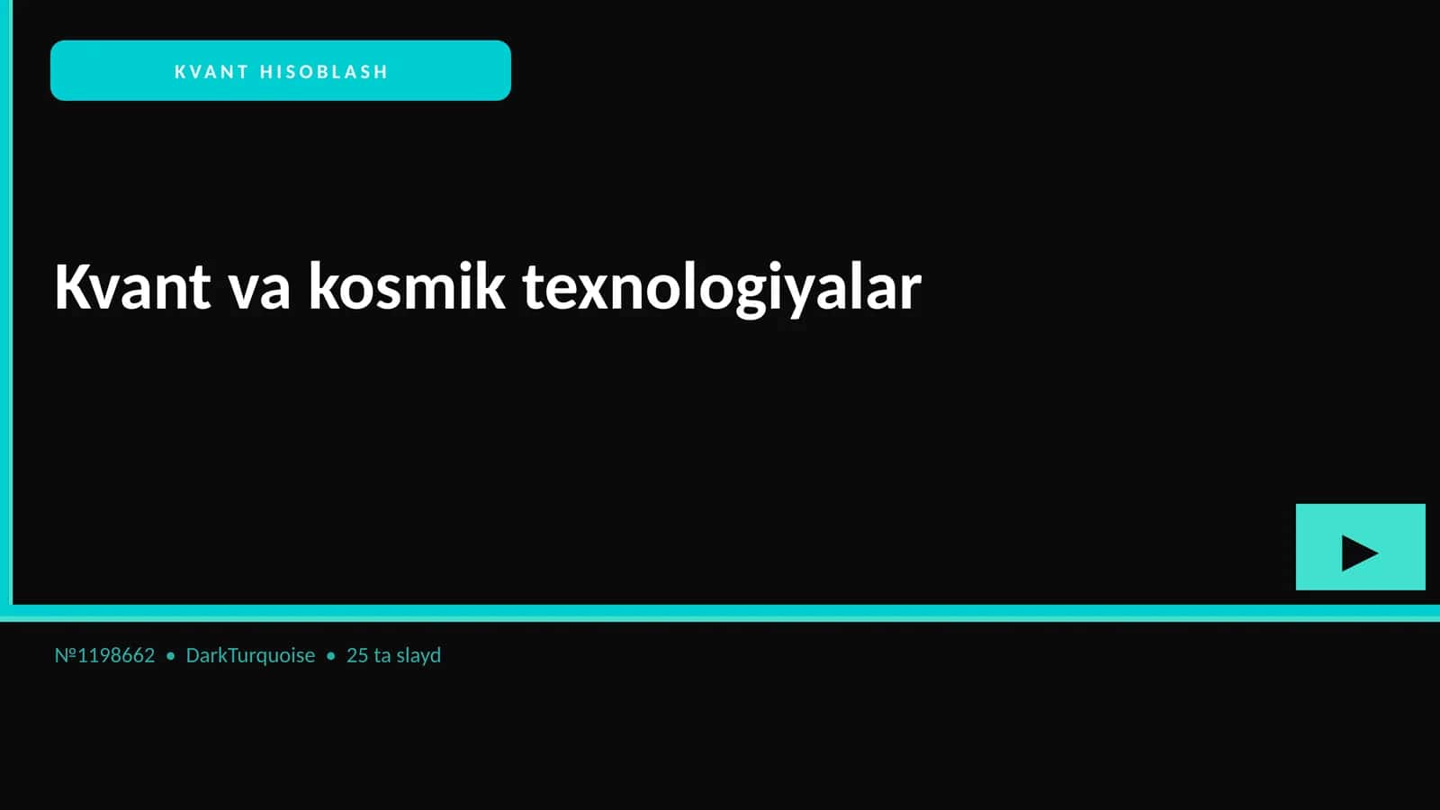 KVANT HISOBLASH