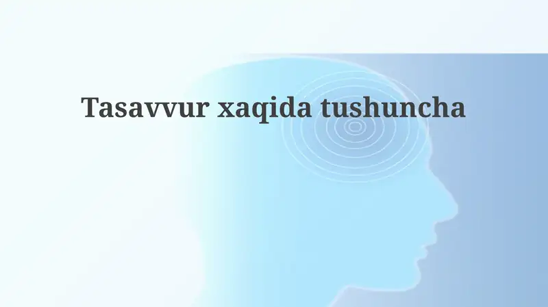 Tasavvurxaqidatushuncha