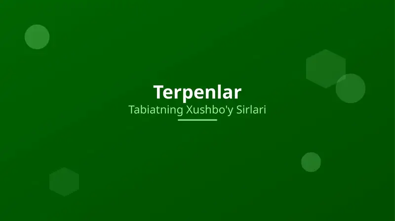 Terpenlar