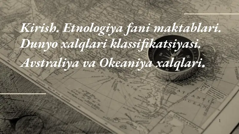 Etnologiya fani