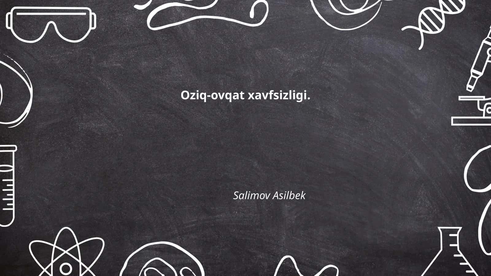 Oziq-ovqat xavfsizligi