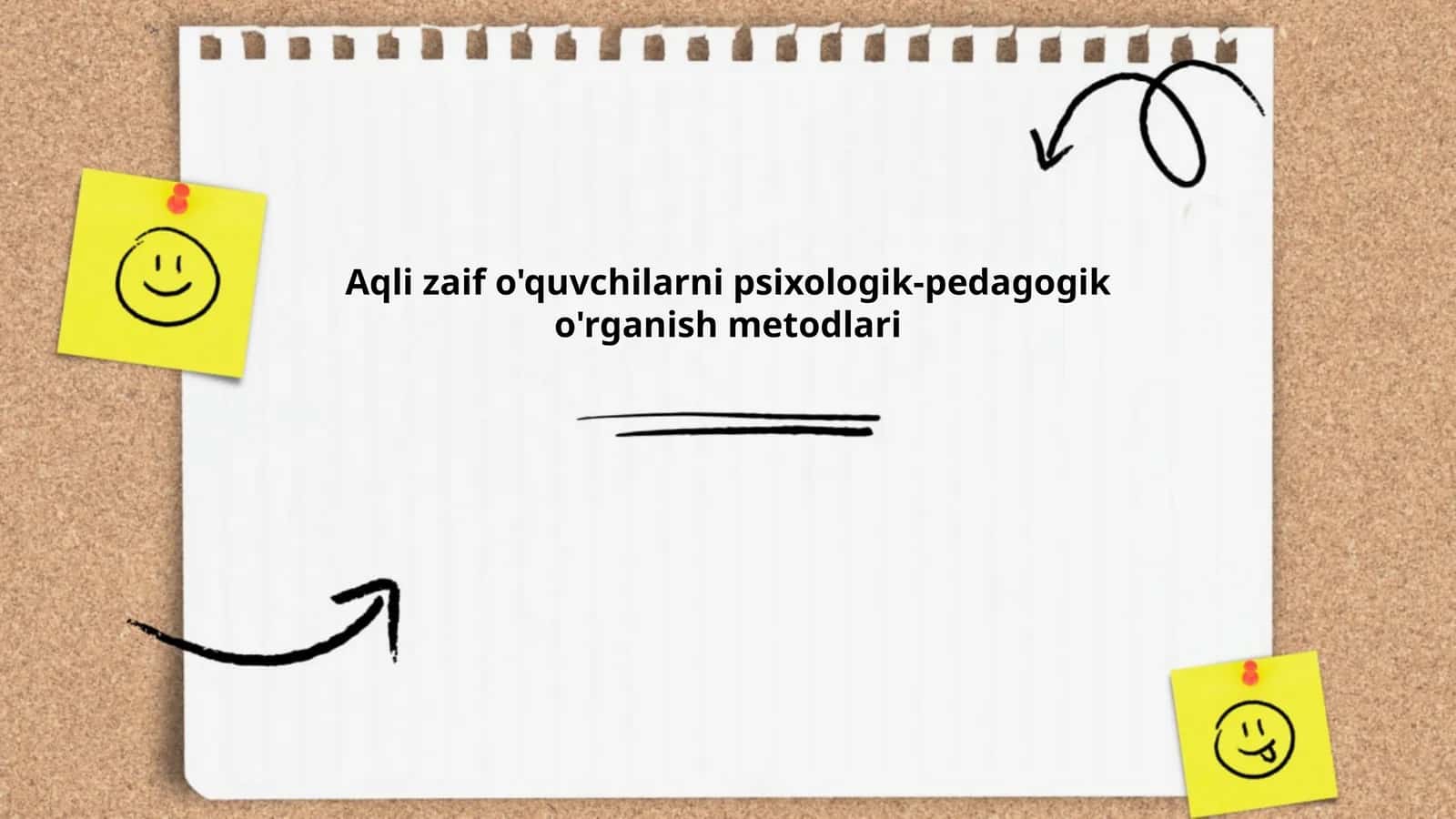 Aqli zaif o'quvchilarni psixologik-pedagogik o'rganish metodlari