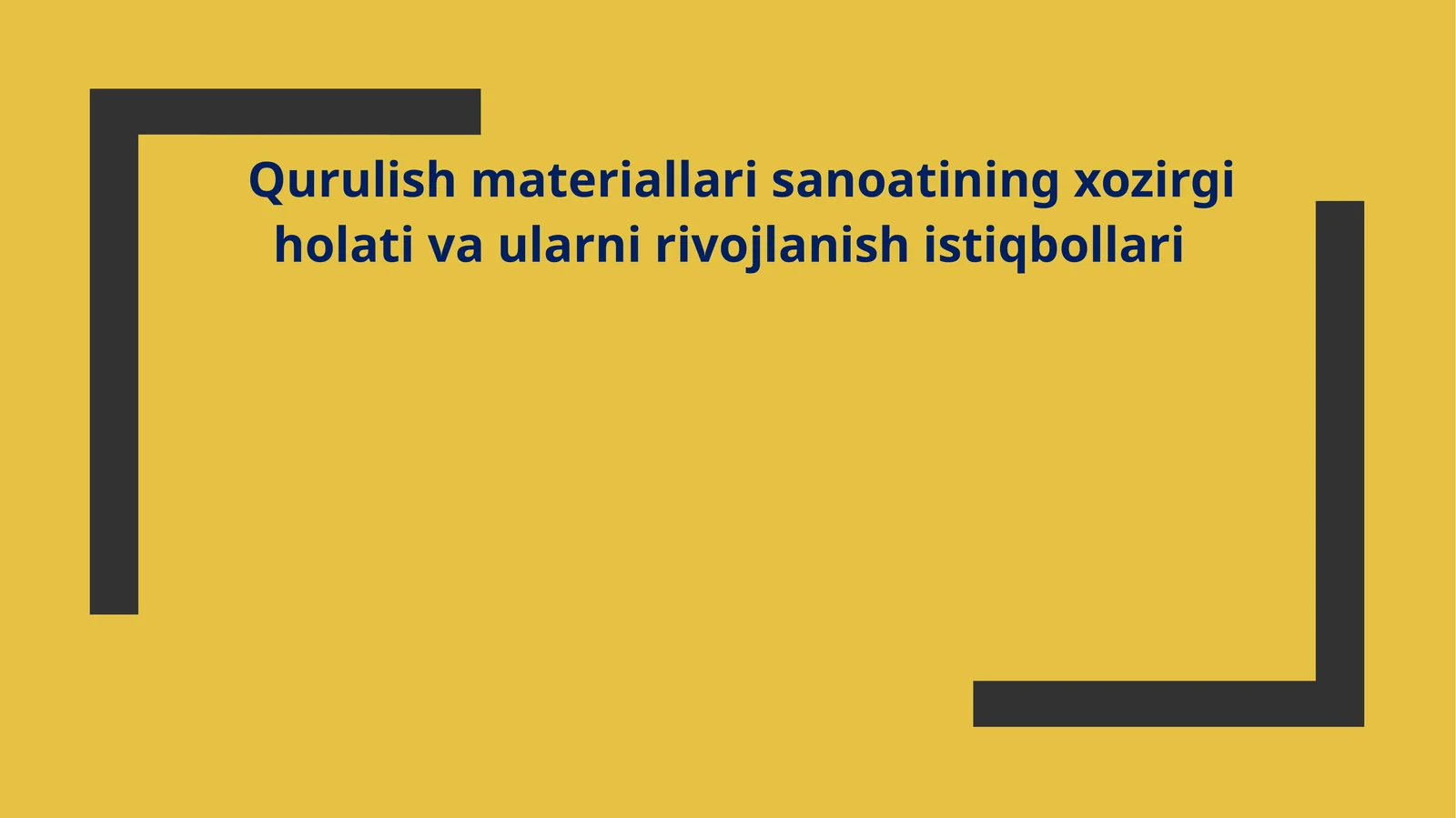 Qurulish materiallari sanoati