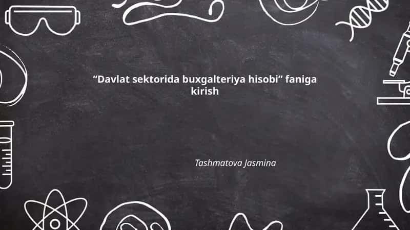 Davlat sektorida buxgalteriya hisobi