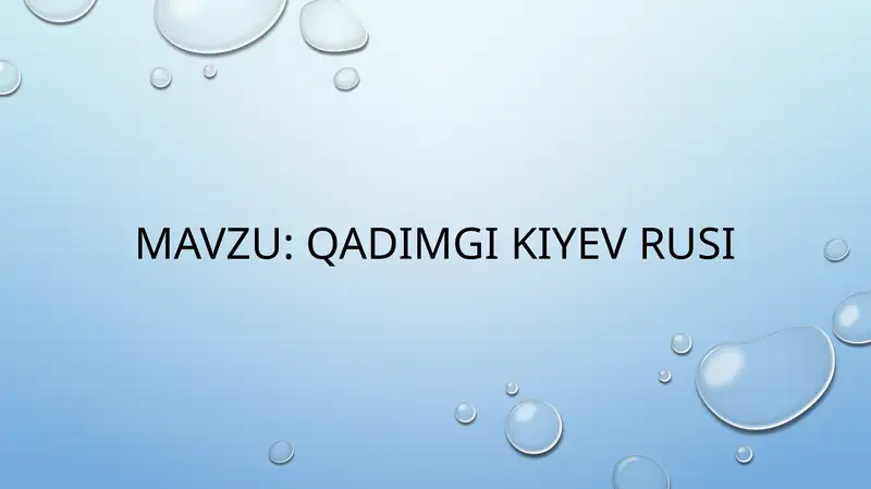 qadimgi kiyev rusi