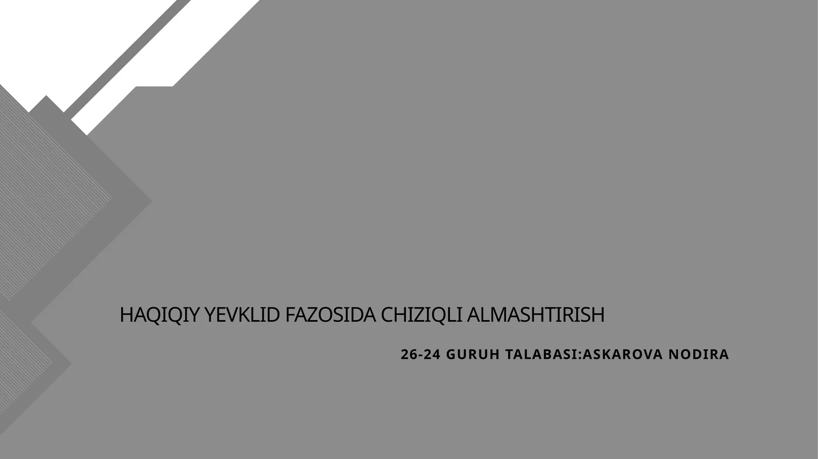 IBOB.CHIZIQLI FAZO