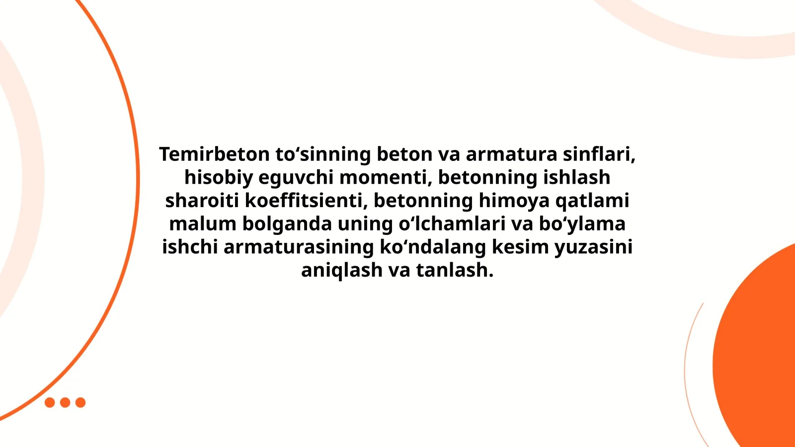 Temirbeton toʻsinning beton va armatura sinflari