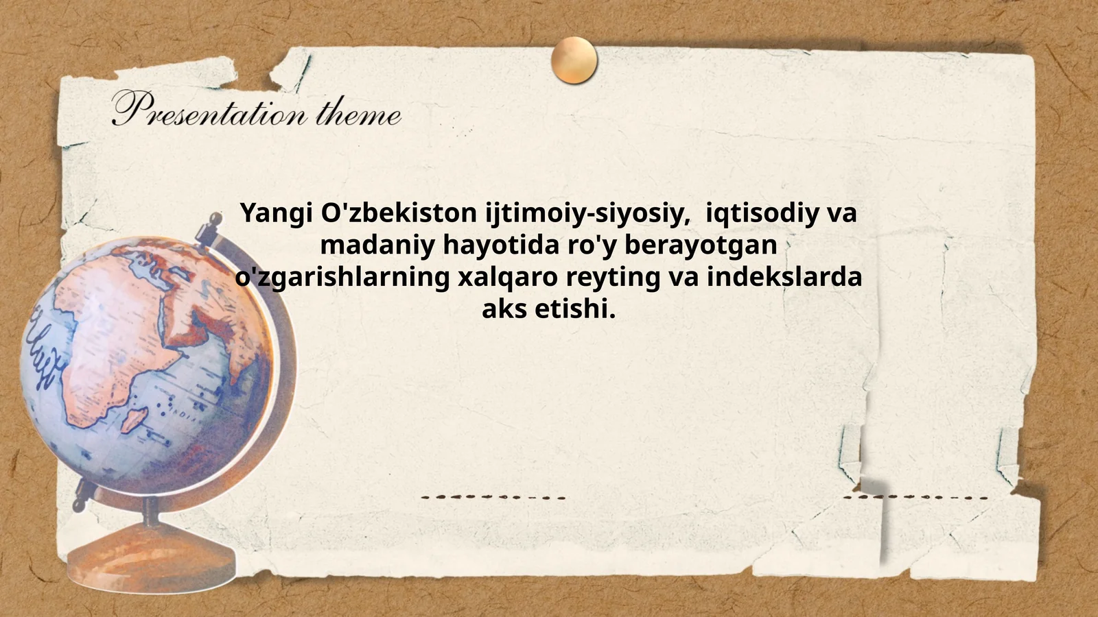 Yangi O'zbekiston ijtimoiy-siyosiy, iqtisodiy va madaniy hayotida ro'y berayotgan o'zgarishlarning xalqaro reyting va indekslarda aks etishi