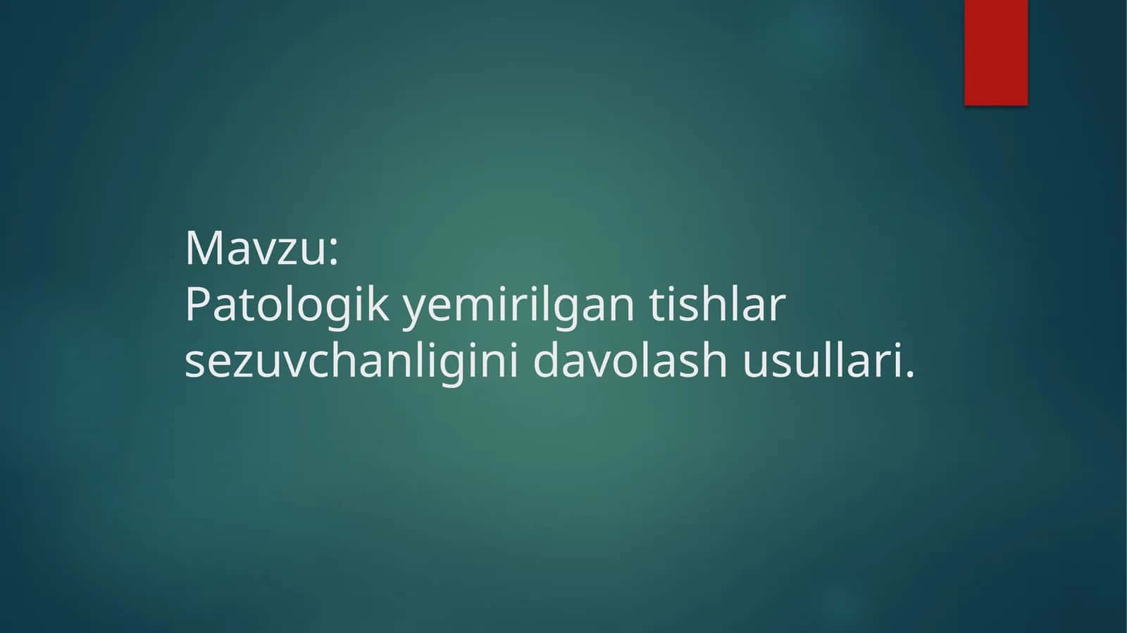 Patologik yemirilgan tishlar sezuvchanligini davolash usullari
