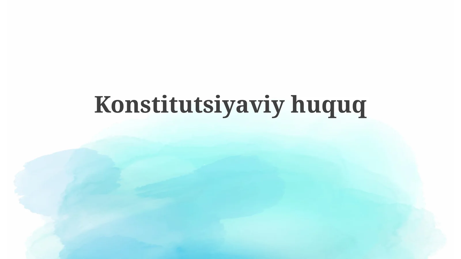Konstitutsiyaviy huquq