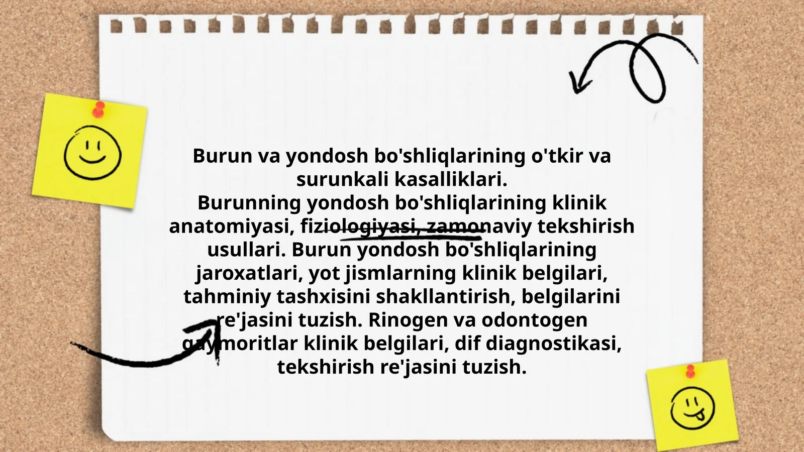 Burun va yondosh bo'shliqlarining o'tkir va surunkali kasalliklari