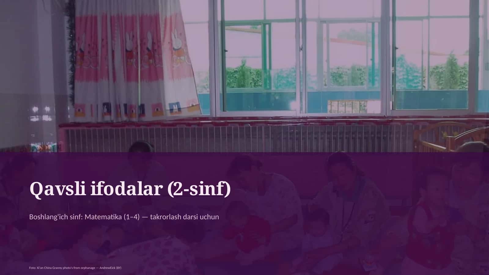 Qavsli ifodalar (2-sinf)