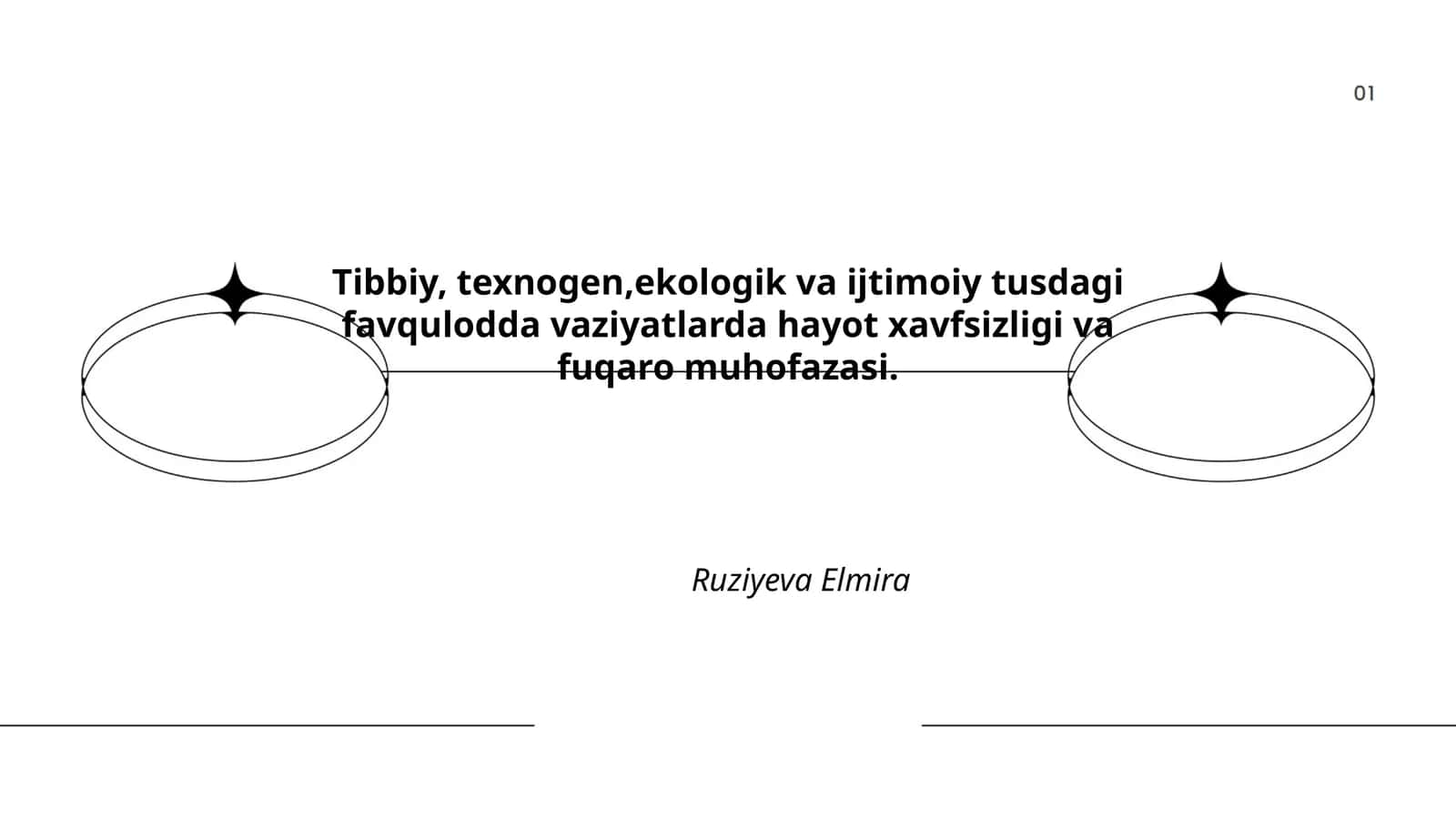 Tibbiy, texnogen, ekologik va ijtimoiy tusdagi favqulodda vaziyatlarda hayot xavfsizligi va fuqaro muhofazasi
