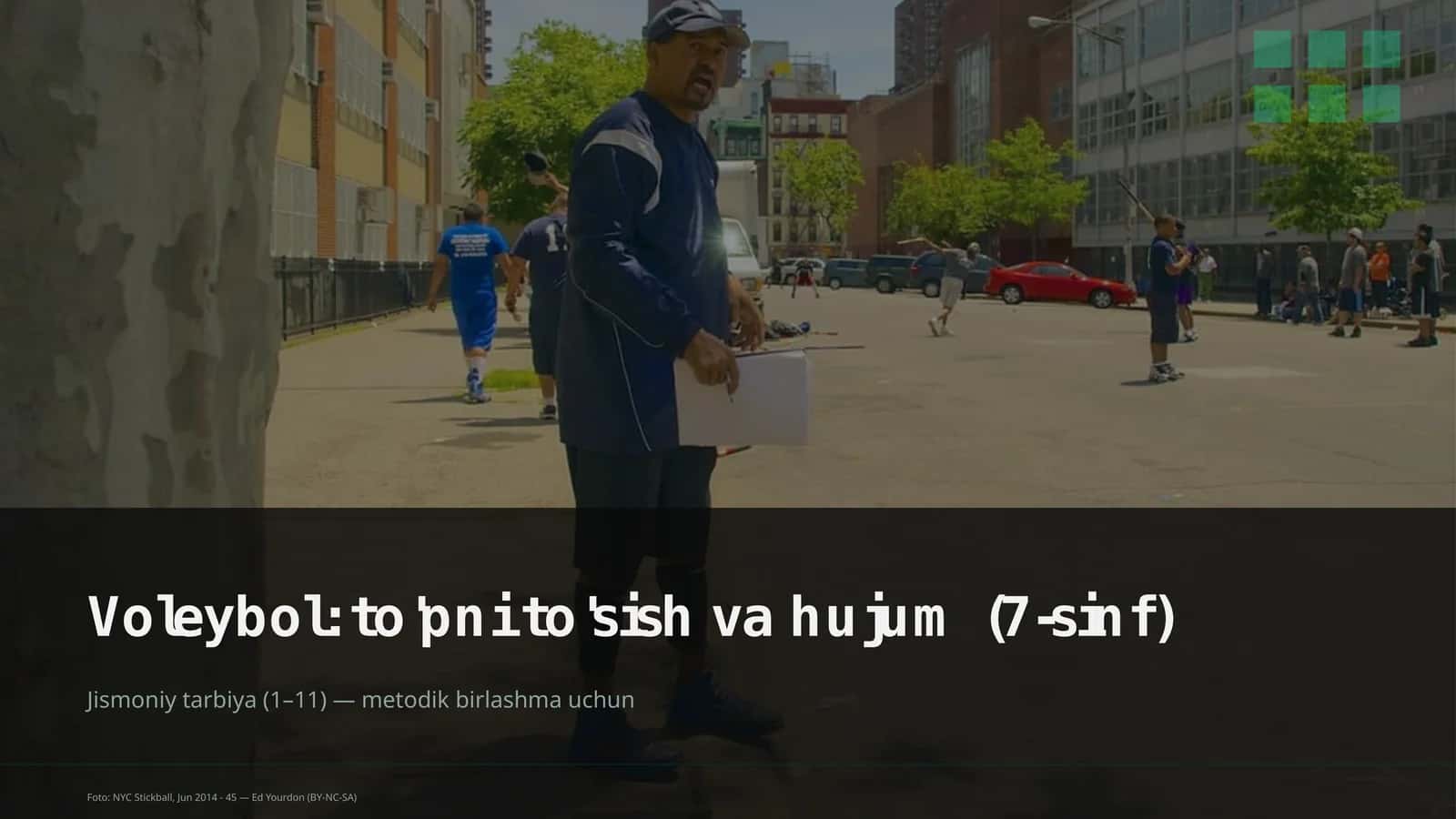 Voleybol: to'pni to'sish va hujum (7-sinf)